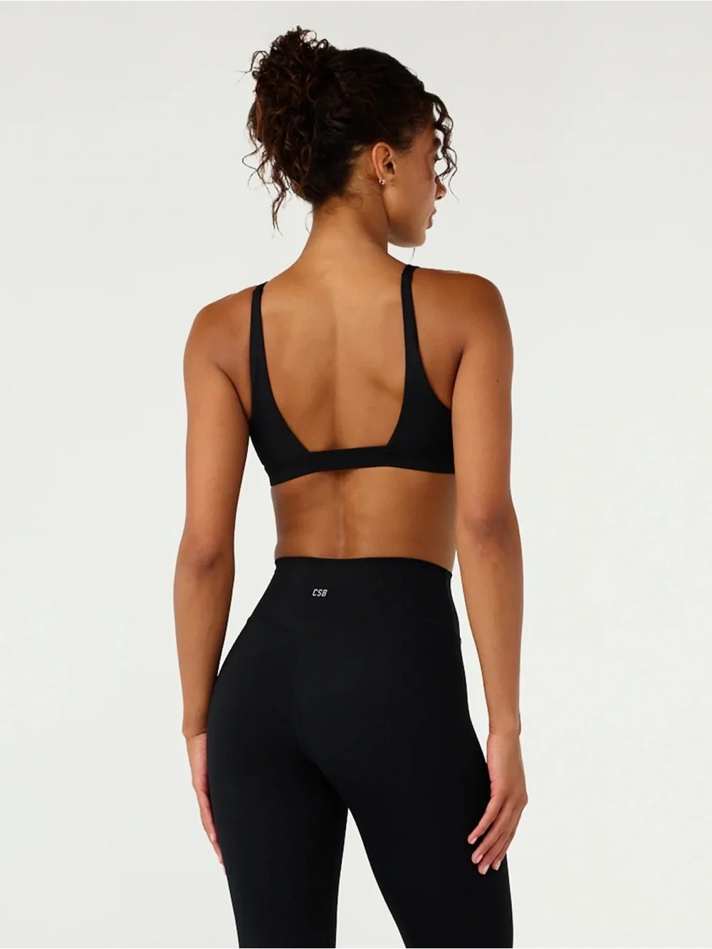 NWT CSB CROP SHOP BOUTIQUE Contour Crop - Black - Size small